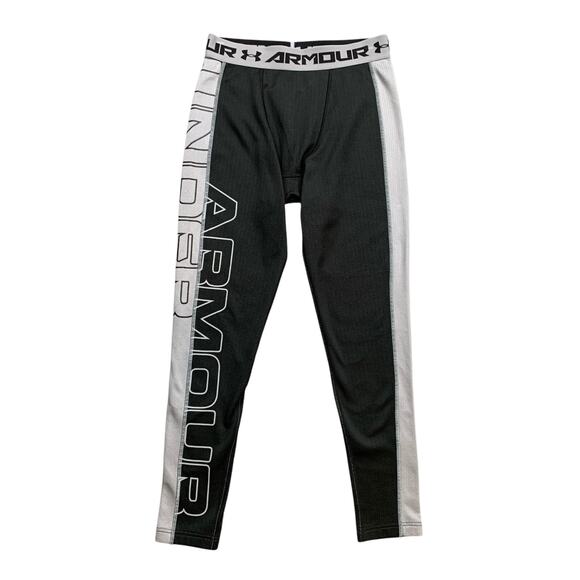 Under Armour Legging Mens L Large Fleece Lined UA ColdGear Base Layer Outdoor - Picture 1 of 14